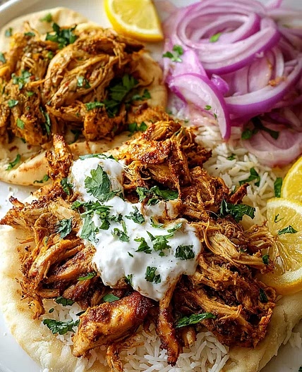 Slow Cooker Chicken Shawarma