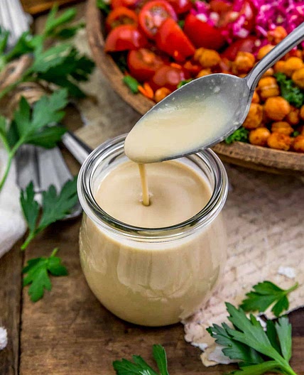 Oil Free Simple Hummus Dressing