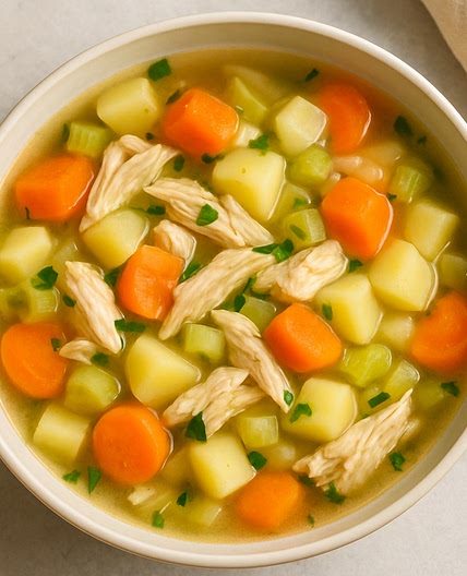 Chicken & Winter Vegetable Soup (No Tomato)