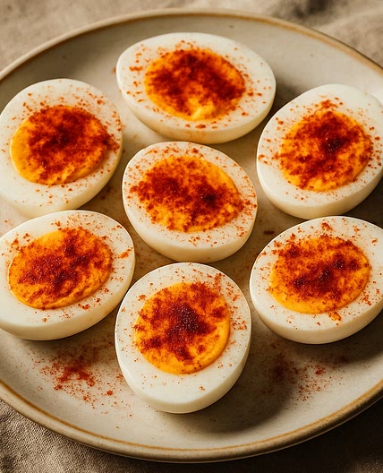 Boiled Eggs with Smoked Paprika