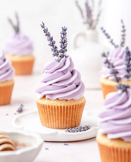 Honey Lavender Cupcakes