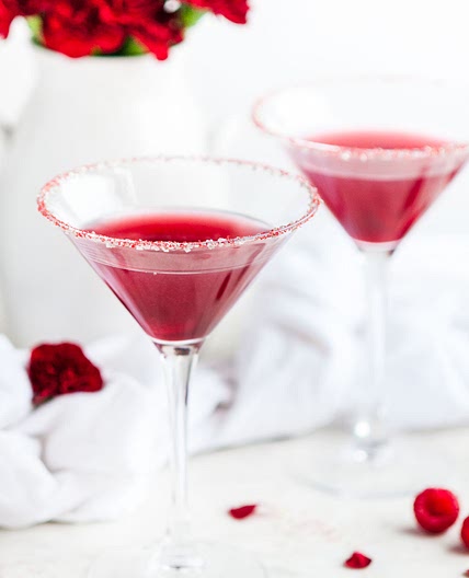 Raspberry Lemon Drop Cocktail