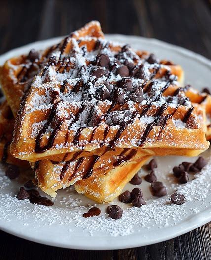Chocolate Chip Belgian Waffles