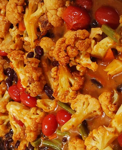 Traybake Cauliflower curry