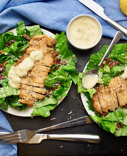 Simpel Keto cæsar salat