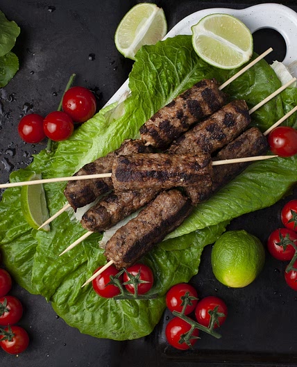 keto Køfte kebab med stegte grøntsager