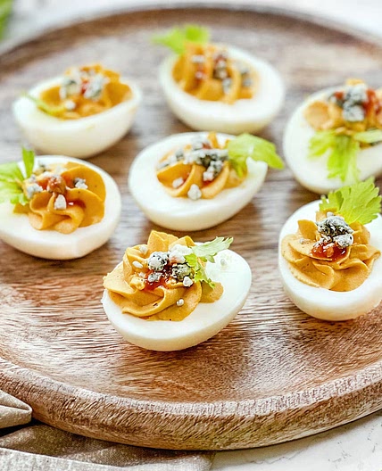 Buffalo Deviled Eggs