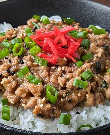 Porc haché au miso
