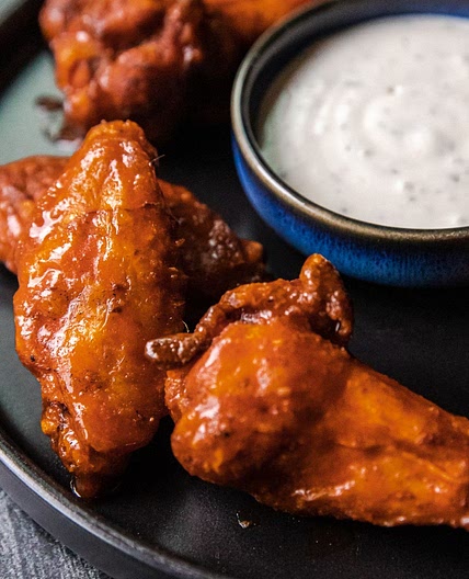 Breaded Smoked and Fried Buffalo Wings