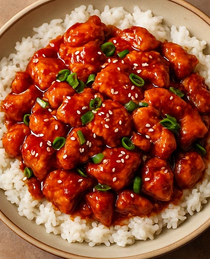 Sweet & Spicy Korean Chicken & Rice