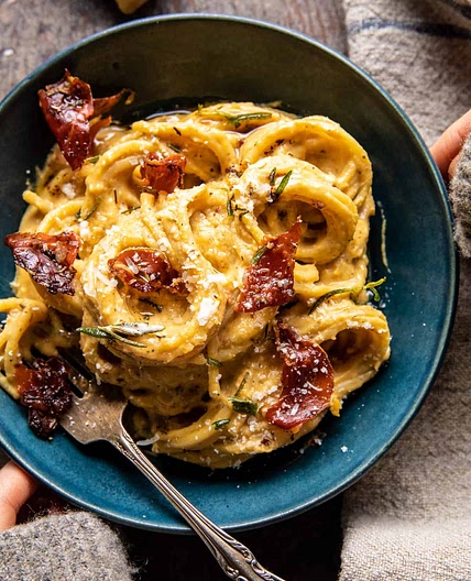 Creamy Roasted Garlic Butternut Squash Pasta