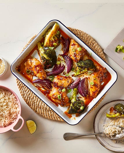 Ginger Chicken & Broccoli Tray Bake