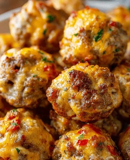 Rotel Cream Cheese Sausage Balls
