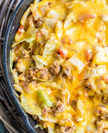 Low Carb Cheesy Cabbage Casserole