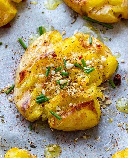 Garlic Smashed Potatoes