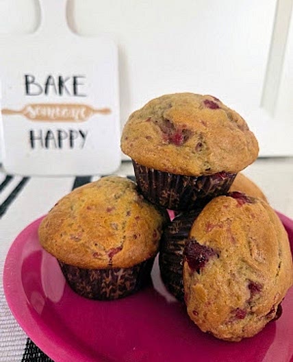 Bakery Style Cranberry Sauce Muffins