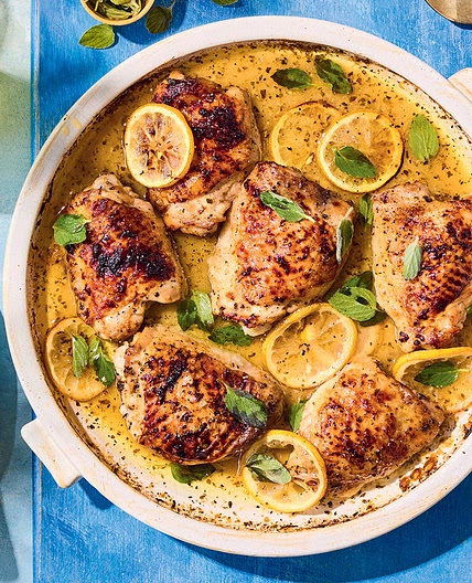 Helena Moursellas' baked lemon and oregano chicken