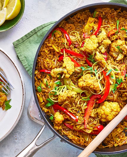 Cauliflower biryani