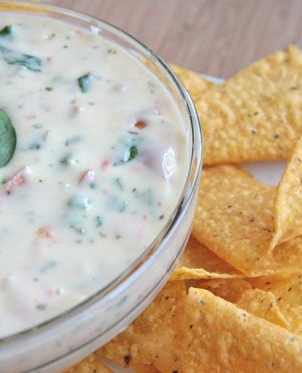 Sausage, Spinach, & Tomato Queso Blanco Dip