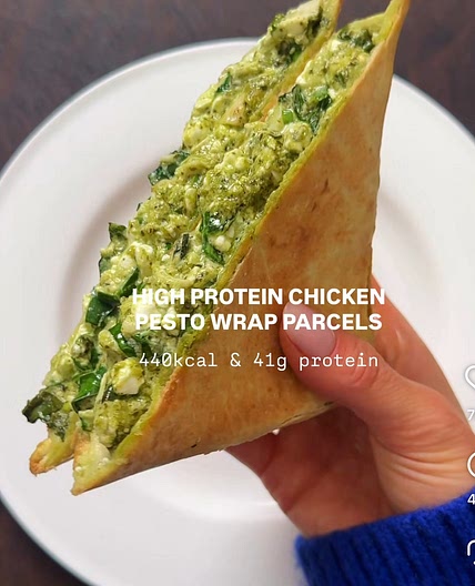 High Protein Chicken Wrap