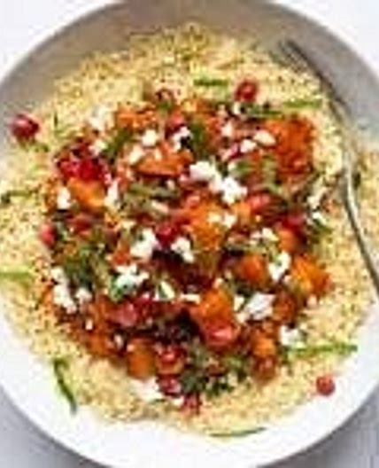 TAGINE: Baked Butternut, Chickpea & Date with Crispy Herb Tofu Crumble
