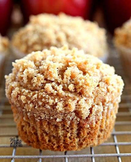 Easy Gluten-Free Apple Cinnamon Crumb Muffins {Dairy-Free Option}