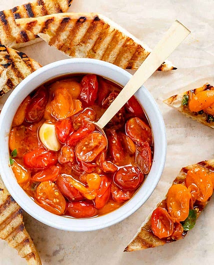 Stovetop Cherry Tomato Confit