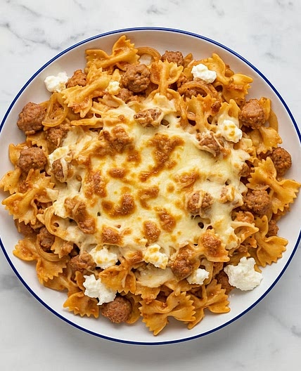 Sausage and Ricotta Pasta Bake