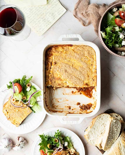 Vegetarian Lentil Moussaka