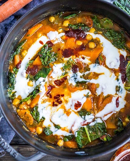 Tunisian Chickpea Stew with Harissa