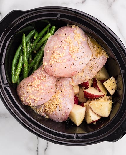 Slow Cooker Chicken Potatoes and Green Beans Recipe