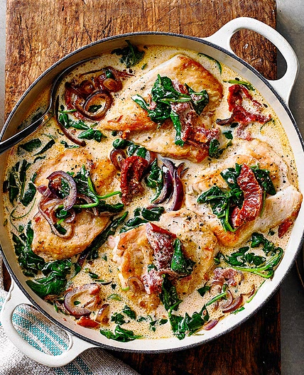 Creamy spinach chicken