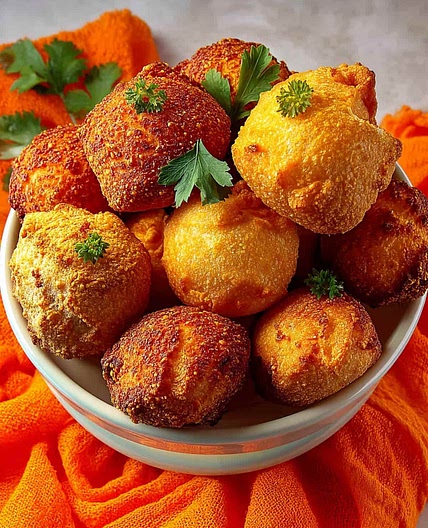 Frozen Hush Puppies in Air Fryer