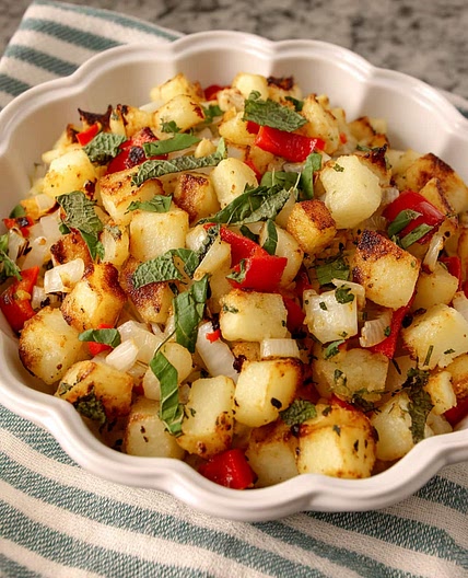 Air Fryer Potatoes O'Brien