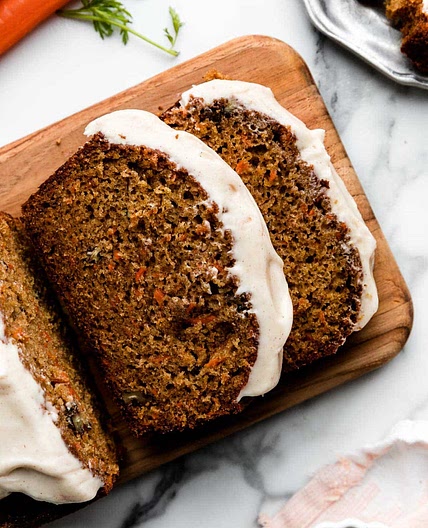 Carrot Cake Loaf (Quick Bread)