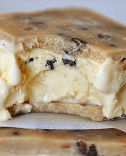 Chocolate Chip Cookie Dough Ice Cream Sandwiches
