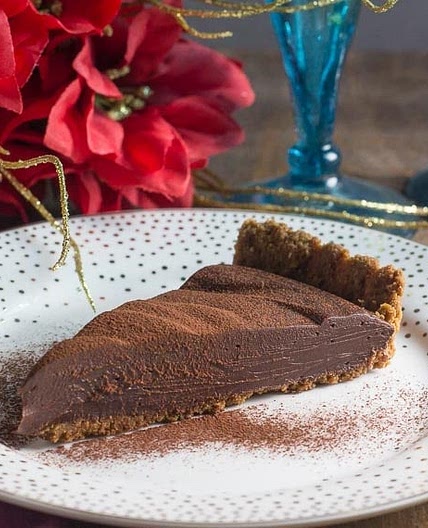 Low FODMAP Cinnamon Pecan Truffle Ganache Tart
