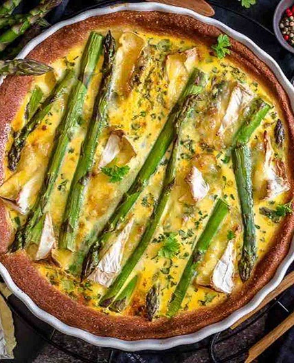 Easy Asparagus Keto Quiche