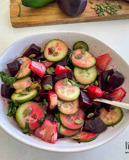 Cucumber Beetroot Salad
