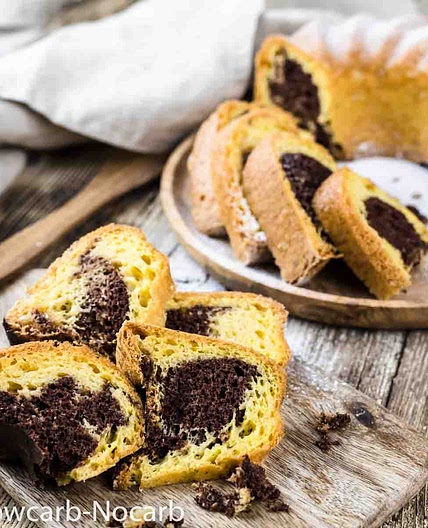 Easy Keto Bundt Cake Recipe in Marble