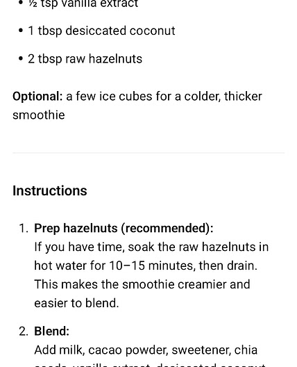 Coconut Rough - Smoothie