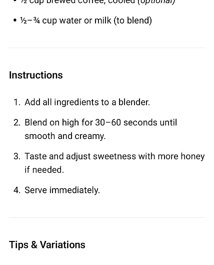 Choc Banana Smoothie