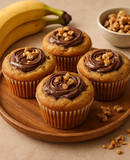 Banana Nutella Muffins
