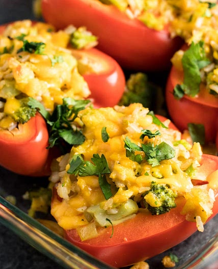 Lower FODMAP Stuffed Peppers
