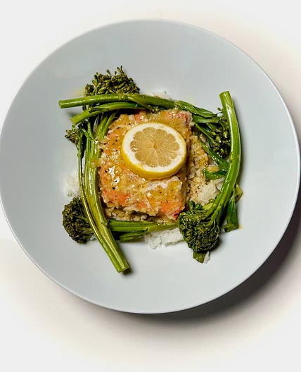Foil Packet Salmon and Baby Broccoli