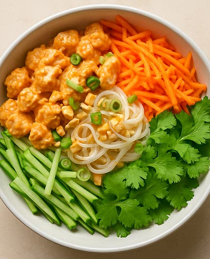Bang-Bang Inspired Rice Noodle Salad
