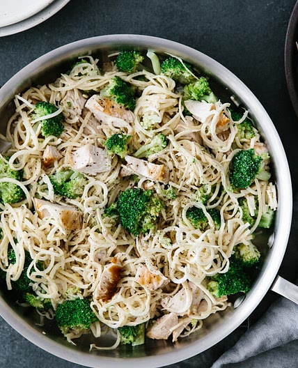 Parsnip Noodle Chicken Alfredo (gluten-free, dairy-free)