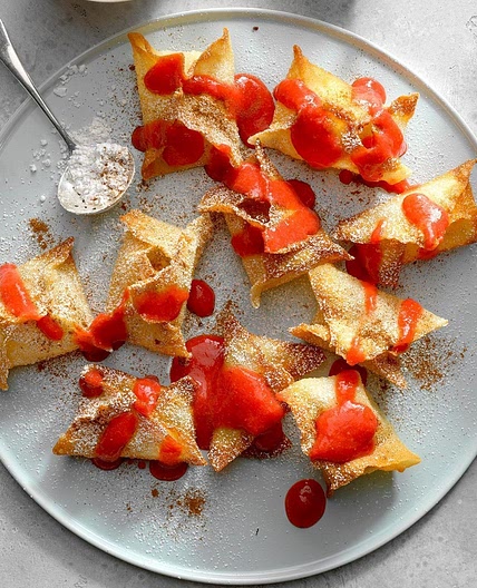 Air-Fryer Caribbean Wontons