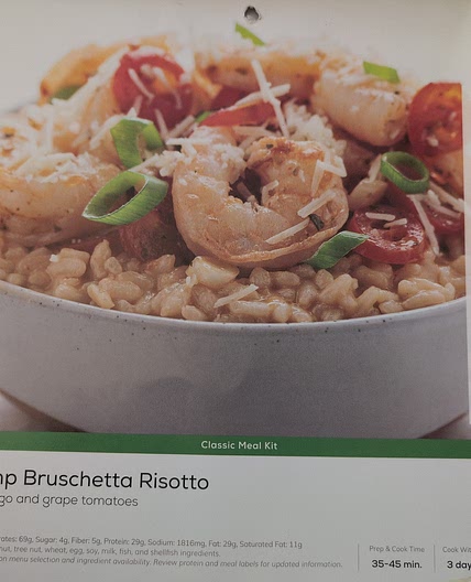 Shrimp bruschetta risotto