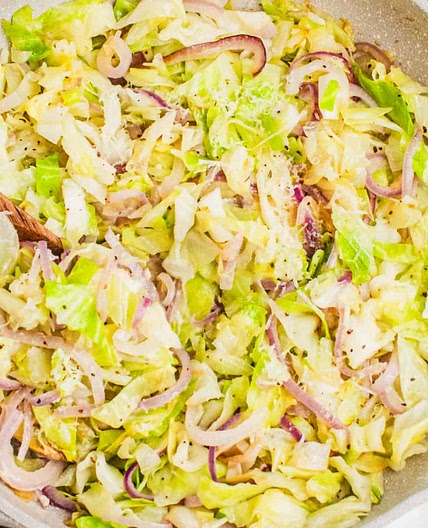Parmesan Garlic Cabbage